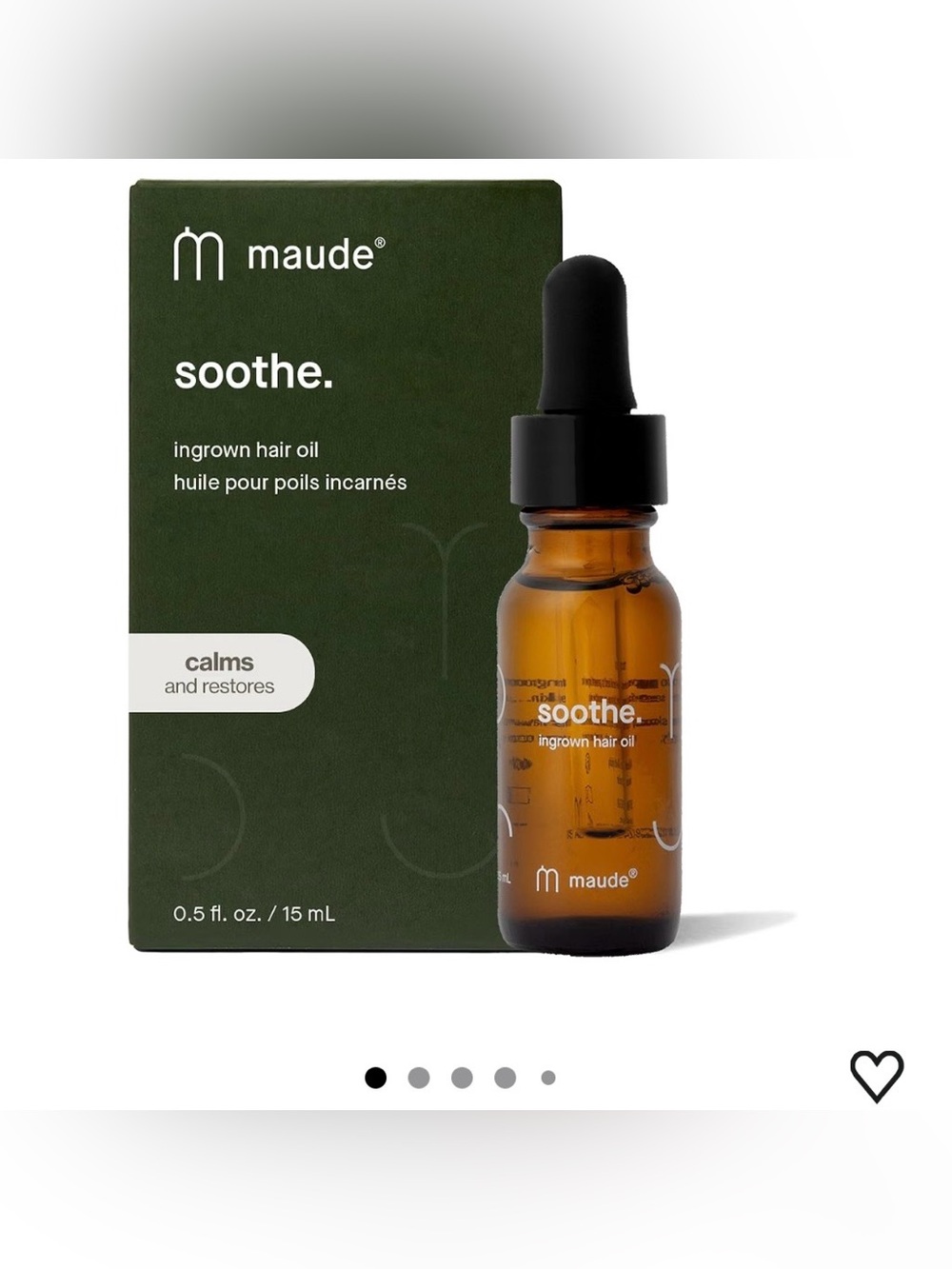 Maude Soothe Ingrown Hair Oil NIB